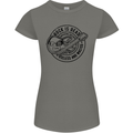 Rock Is Dead Funny Music Rock n Roll Guitar Womens Petite Cut T-Shirt Charcoal