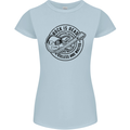 Rock Is Dead Funny Music Rock n Roll Guitar Womens Petite Cut T-Shirt Light Blue