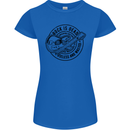 Rock Is Dead Funny Music Rock n Roll Guitar Womens Petite Cut T-Shirt Royal Blue