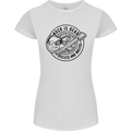 Rock Is Dead Funny Music Rock n Roll Guitar Womens Petite Cut T-Shirt White