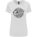 Rock Is Dead Funny Music Rock n Roll Guitar Womens Wider Cut T-Shirt White