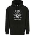Rock Music Salute Childrens Kids Hoodie Black