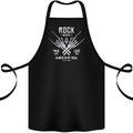 Rock Music Salute Cotton Apron 100% Organic Black