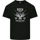 Rock Music Salute Kids T-Shirt Childrens Black