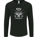 Rock Music Salute Mens Long Sleeve T-Shirt Black