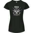Rock Music Salute Womens Petite Cut T-Shirt Black