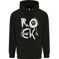 Rock Music Symbols Guitar Skull Childrens Kids Hoodie Black