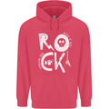 Rock Music Symbols Guitar Skull Childrens Kids Hoodie Heliconia