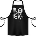 Rock Music Symbols Guitar Skull Cotton Apron 100% Organic Black