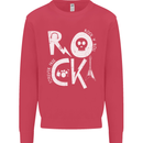 Rock Music Symbols Guitar Skull Kids Sweatshirt Jumper Heliconia