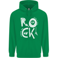 Rock Music Symbols Guitar Skull Mens 80% Cotton Hoodie Irish Green