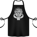 Rock Music is In My Soul Guitar Cotton Apron 100% Organic Black