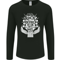 Rock Music is In My Soul Guitar Mens Long Sleeve T-Shirt Black