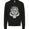 Rock Music is In My Soul Guitar Mens Sweatshirt Jumper Black