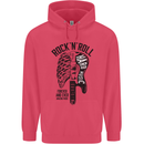 Rock N Roll Forever and Ever Guitar Childrens Kids Hoodie Heliconia