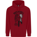 Rock N Roll Forever and Ever Guitar Childrens Kids Hoodie Red