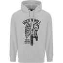 Rock N Roll Forever and Ever Guitar Childrens Kids Hoodie Sports Grey