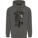 Rock N Roll Forever and Ever Guitar Childrens Kids Hoodie Storm Grey