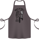Rock N Roll Forever and Ever Guitar Cotton Apron 100% Organic Dark Grey