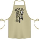 Rock N Roll Forever and Ever Guitar Cotton Apron 100% Organic Khaki