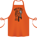 Rock N Roll Forever and Ever Guitar Cotton Apron 100% Organic Orange
