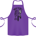 Rock N Roll Forever and Ever Guitar Cotton Apron 100% Organic Purple