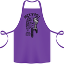 Rock N Roll Forever and Ever Guitar Cotton Apron 100% Organic Purple