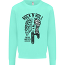 Rock N Roll Forever and Ever Guitar Kids Sweatshirt Jumper Peppermint