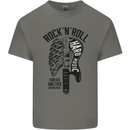 Rock N Roll Forever and Ever Guitar Kids T-Shirt Childrens Charcoal