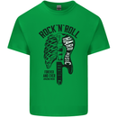 Rock N Roll Forever and Ever Guitar Kids T-Shirt Childrens Irish Green