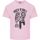 Rock N Roll Forever and Ever Guitar Kids T-Shirt Childrens Light Pink
