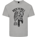 Rock N Roll Forever and Ever Guitar Kids T-Shirt Childrens Sports Grey