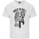 Rock N Roll Forever and Ever Guitar Kids T-Shirt Childrens White