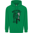 Rock N Roll Forever and Ever Guitar Mens 80% Cotton Hoodie Irish Green