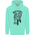 Rock N Roll Forever and Ever Guitar Mens 80% Cotton Hoodie Peppermint