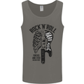 Rock N Roll Forever and Ever Guitar Mens Vest Tank Top Charcoal