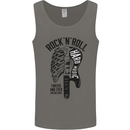 Rock N Roll Forever and Ever Guitar Mens Vest Tank Top Charcoal