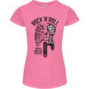 Rock N Roll Forever and Ever Guitar Womens Petite Cut T-Shirt Azalea