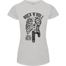 Rock N Roll Forever and Ever Guitar Womens Petite Cut T-Shirt Sports Grey