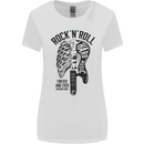 Rock N Roll Forever and Ever Guitar Womens Wider Cut T-Shirt White