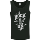 Rock On Funny Music Heavy Metal Guitar Mens Vest Tank Top Black