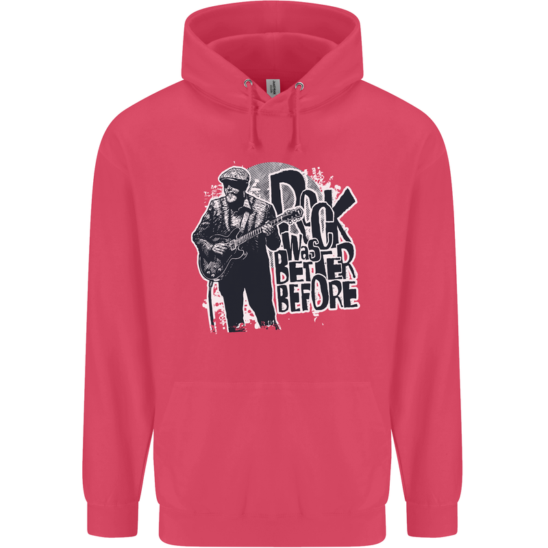 Rock Was Better Before Electric Guitar Music Childrens Kids Hoodie Heliconia