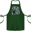 Rock Was Better Before Electric Guitar Music Cotton Apron 100% Organic Forest Green