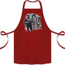 Rock Was Better Before Electric Guitar Music Cotton Apron 100% Organic Maroon