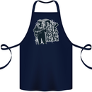 Rock Was Better Before Electric Guitar Music Cotton Apron 100% Organic Navy Blue