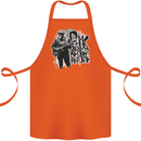 Rock Was Better Before Electric Guitar Music Cotton Apron 100% Organic Orange