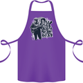 Rock Was Better Before Electric Guitar Music Cotton Apron 100% Organic Purple