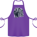 Rock Was Better Before Electric Guitar Music Cotton Apron 100% Organic Purple