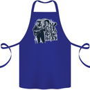 Rock Was Better Before Electric Guitar Music Cotton Apron 100% Organic Royal Blue
