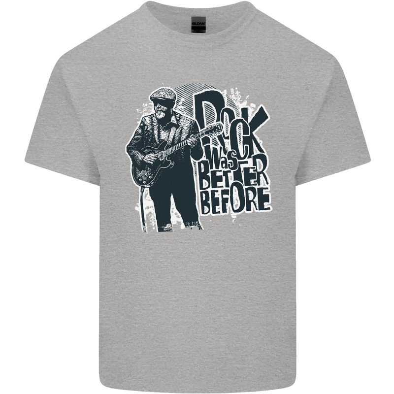 Rock Was Better Before Electric Guitar Music Kids T-Shirt Childrens Sports Grey